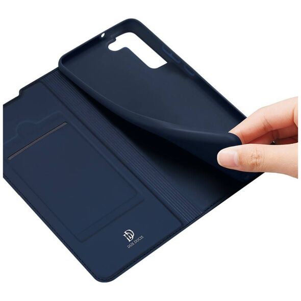 Case SAMSUNG GALAXY S22+ PLUS with a Flip Dux Ducis Skin Leather navy blue 6934913044056