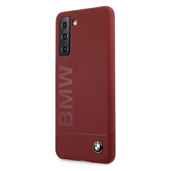 Original Case SAMSUNG GALAXY S21+ BMW Hardcase Silicone Signature Logo (BMHCS21MSLBLRE) red 3700740497425