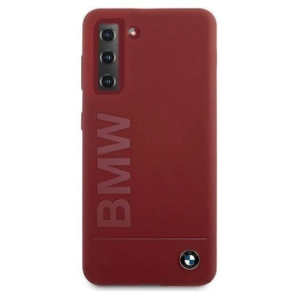 Original Case SAMSUNG GALAXY S21+ BMW Hardcase Silicone Signature Logo (BMHCS21MSLBLRE) red 3700740497425