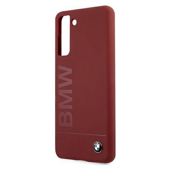 Original Case SAMSUNG GALAXY S21+ BMW Hardcase Silicone Signature Logo (BMHCS21MSLBLRE) red 3700740497425