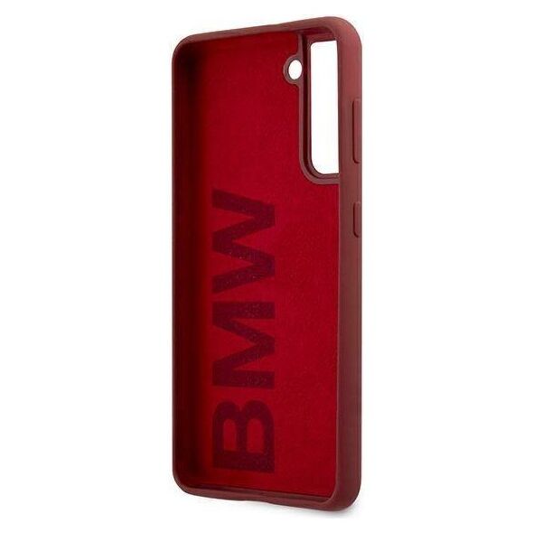 Original Case SAMSUNG GALAXY S21+ BMW Hardcase Silicone Signature Logo (BMHCS21MSLBLRE) red 3700740497425