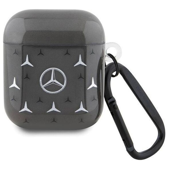 Original Case APPLE AIRPODS PRO 1 / 2 Mercedes Cover Large Star Pattern (MEA28DPMGS) black 3666339094508