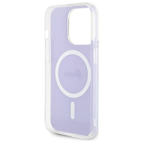 Original Case APPLE IPHONE 15 PRO Guess Hardcase IML Iridescent MagSafe (GUHMP15LHITSU) purple 3666339154806