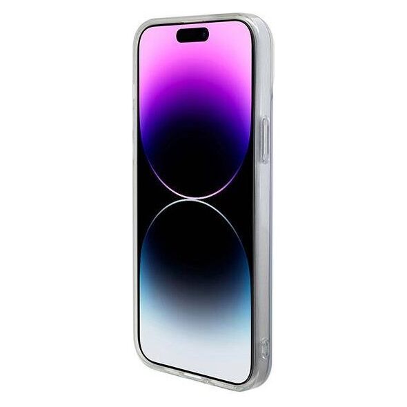 Original Case APPLE IPHONE 15 Guess Hardcase IML Iridescent MagSafe (GUHMP15SHITSU) purple 3666339154783