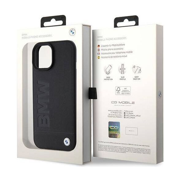 Original Case APPLE IPHONE 15 BMW Hardcase Signature Logo Imprint Magsafe (BMHMP15SSLLBK) black 3666339145347
