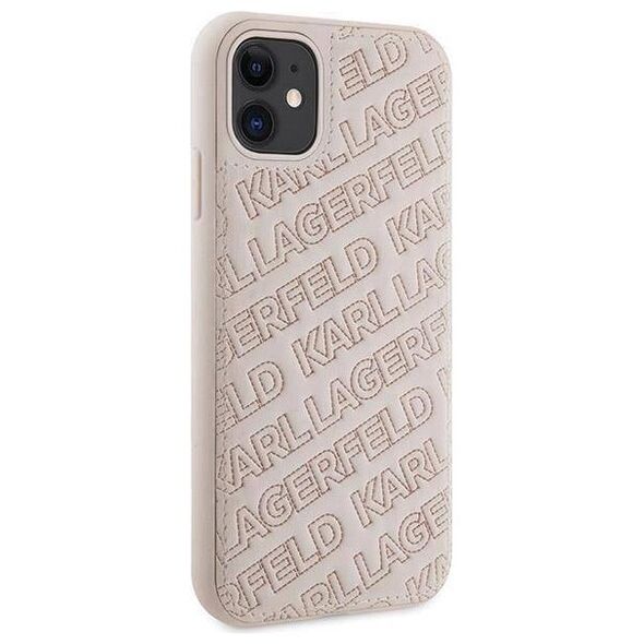 Original Case IPHONE 11 / XR Karl Lagerfeld Hardcase Quilted K Pattern (KLHCN61PQKPMP) pink 3666339165079