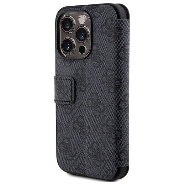 Original Case APPLE IPHONE 15 PRO Guess Book 4G Metal Gold Logo (GUBKP15L4GMGGR) gray 3666339194406