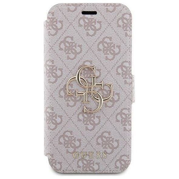 Original Case APPLE IPHONE 15 PRO Guess Book 4G Metal Gold Logo (GUBKP15L4GMGPI) pink 3666339194529