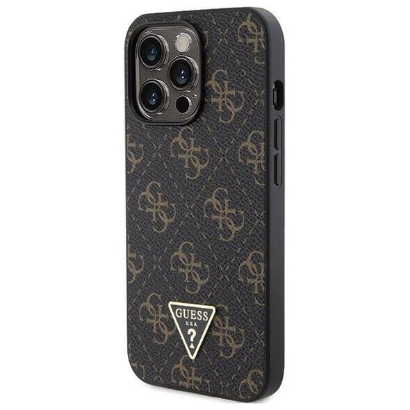 Original Case IPHONE 13 PRO MAX Guess Hardcase 4G Triangle Metal Logo (GUHCP13XPG4GPK) black 3666339225711