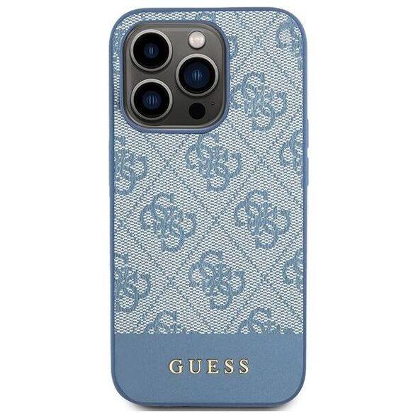 Original Case APPLE IPHONE 15 PRO Guess Hardcase 4G Stripe Collection (GUHCP15LG4GLBL) blue 3666339209896