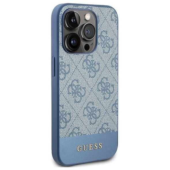 Original Case APPLE IPHONE 15 PRO Guess Hardcase 4G Stripe Collection (GUHCP15LG4GLBL) blue 3666339209896