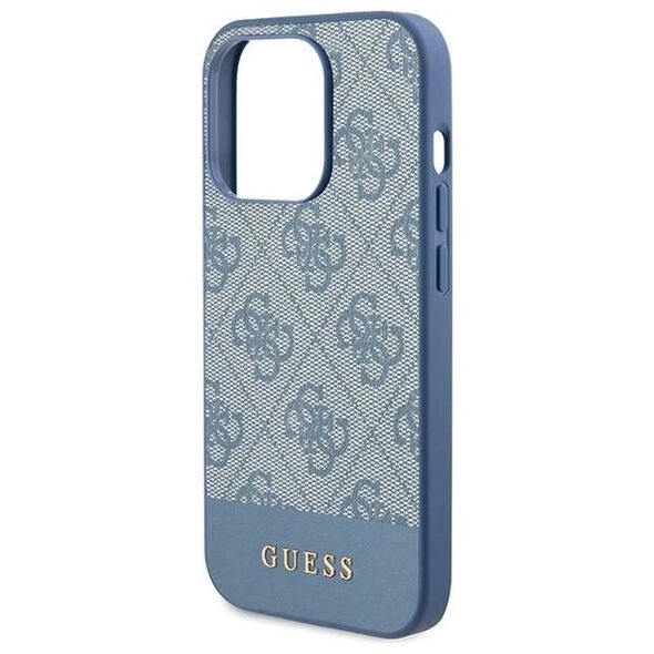 Original Case APPLE IPHONE 15 PRO Guess Hardcase 4G Stripe Collection (GUHCP15LG4GLBL) blue 3666339209896