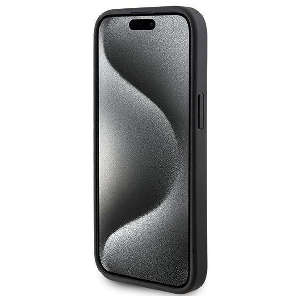 Original Case IPHONE 14 PLUS / 15 PLUS Guess Hardcase 4G Triangle Metal Logo (GUHCP15MPG4GPK) black 3666339225773