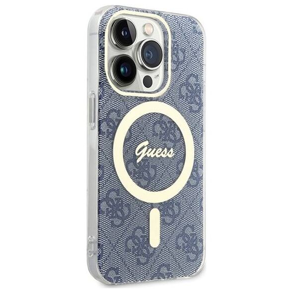 Original Case APPLE IPHONE 15 PRO MAX Guess Hardcase IML 4G MagSafe (GUHMP15XH4STB) blue 3666339194659
