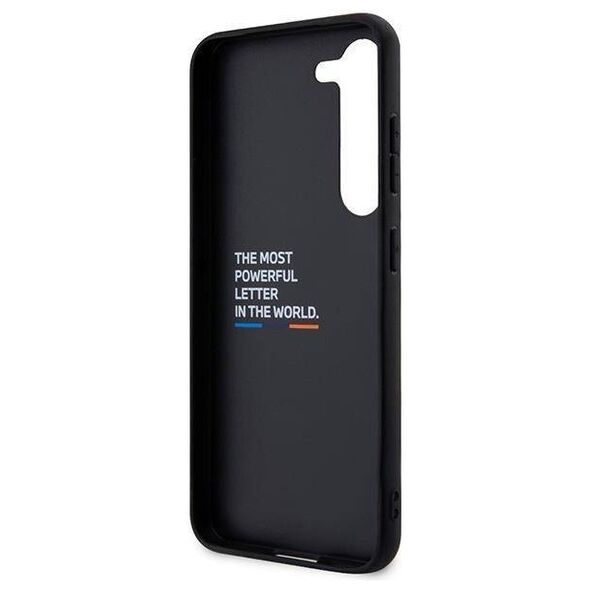 Original Case SAMSUNG GALAXY S23+ BMW Leather Carbon (BMHCS23M22NBCK) black 3666339114589