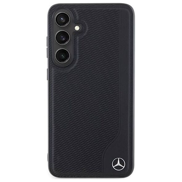 Original Case SAMSUNG GALAXY S24+ Mercedes Hardcase Leather Debossed Line MagSafe (MEHMS24M23RBGVK) black 3666339240950