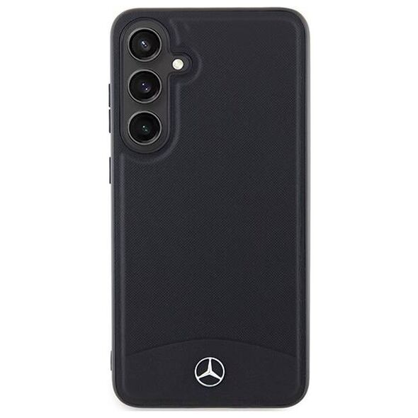 Original Case SAMSUNG GALAXY S24 Mercedes Hardcase Leather Textured & Plain MagSafe (MEHMS24S23RBARK) black 3666339241001