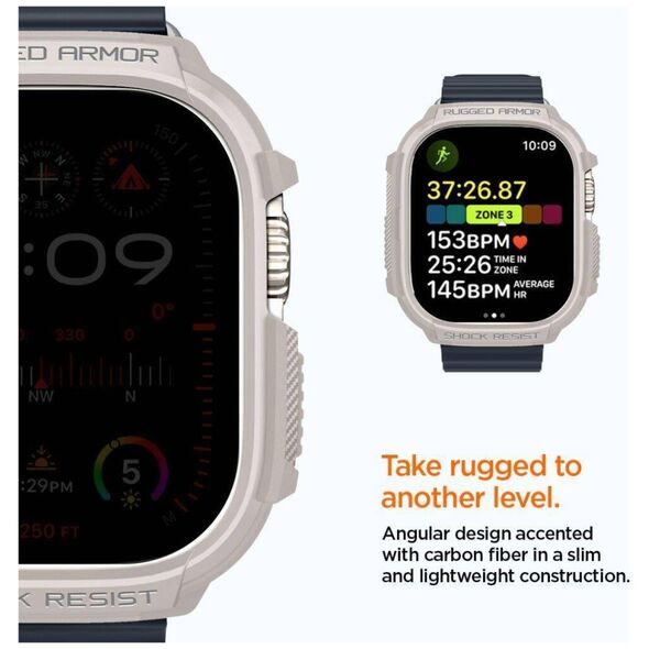 Case APPLE WATCH ULTRA 1 / 2 (49MM) Spigen Rugged Armor beige 8809971222600