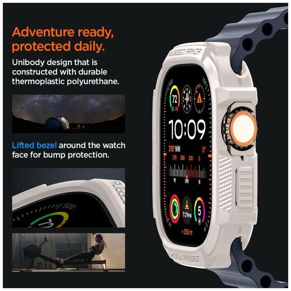 Case APPLE WATCH ULTRA 1 / 2 (49MM) Spigen Rugged Armor beige 8809971222600