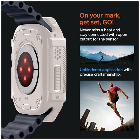Case APPLE WATCH ULTRA 1 / 2 (49MM) Spigen Rugged Armor beige 8809971222600