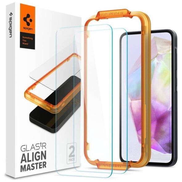 Tempered Glass SAMSUNG GALAXY A35 5G Spigen ALM Glas.tr 2-pack Clear 8809971227049