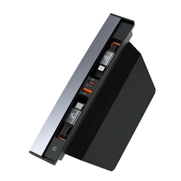Baseus Hub Baseus T-Space with USB-C to lightning cables for Tesla Cars (black) 062000  B00051300111-01 έως και 12 άτοκες δόσεις 6932172654153