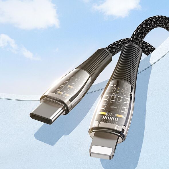 Duzzona Cablu de Date USB-C la Lightning, 20W, 1m - Duzzona (A5) - Grey 6934913026250 έως 12 άτοκες Δόσεις