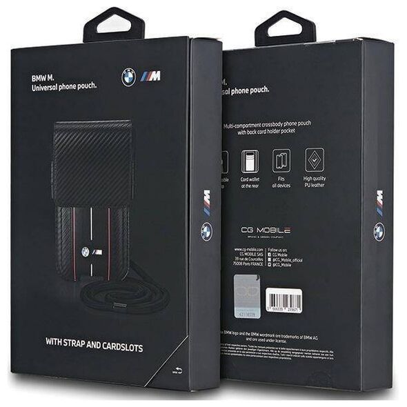 Bag BMW Wallet Bag Carbon Red Stripes (BMPSP15XMSCAKR) black 3666339239688