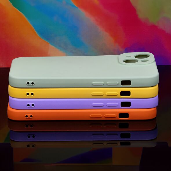 Silicon case for Motorola Moto G54 5G yellow 5907457755543