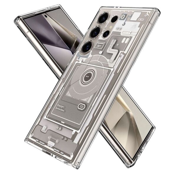 Spigen Husa pentru Samsung Galaxy S24 Ultra - Spigen Ultra Hybrid Zero One - Natural Titanium 8809971225830 έως 12 άτοκες Δόσεις
