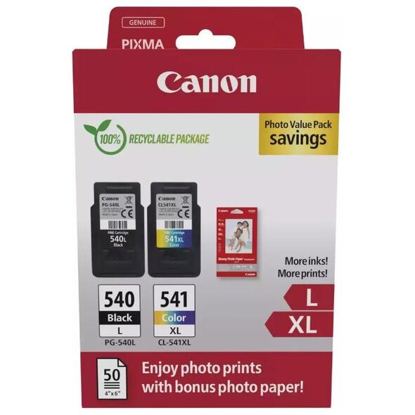 Canon Μελάνι Inkjet PG-540L/CL-541XL Ph.Value Pack (5224B012) (CANPG-540LPVP) έως 12 άτοκες Δόσεις