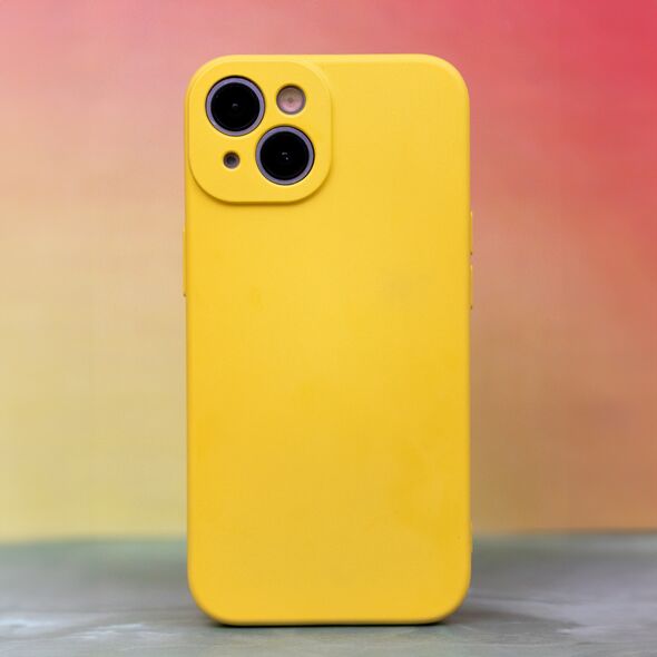 Silicon case for iPhone 11 yellow 5907457755420