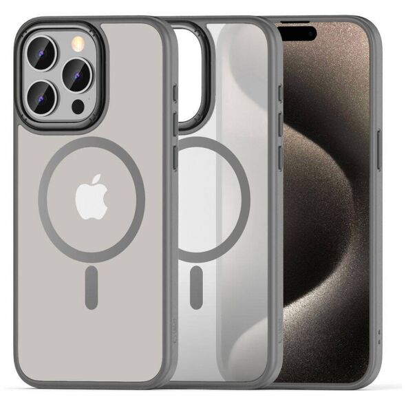 Case APPLE IPHONE 15 PRO MAX Tech-Protect Magmat "2" MagSafe Matte titanium 5906302307975
