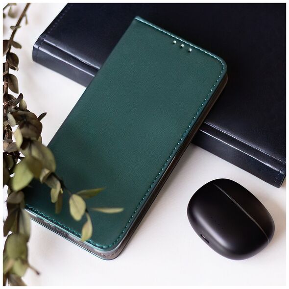 Smart Magnetic case for Xiaomi Redmi 13c 4G / 13c 5G dark green 5907457761216