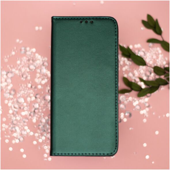 Smart Magnetic case for Xiaomi Redmi 13c 4G / 13c 5G dark green 5907457761216