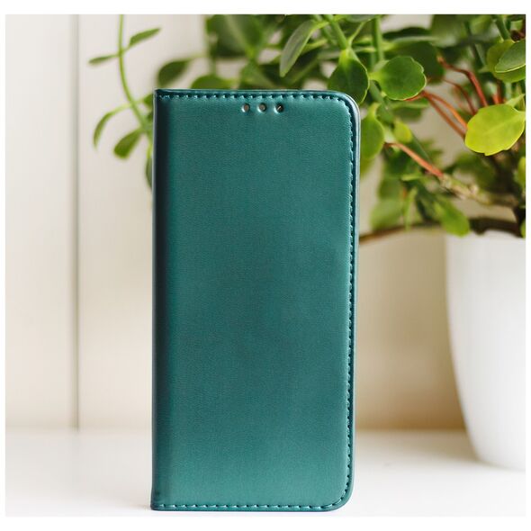 Smart Magnetic case for Xiaomi Redmi 13c 4G / 13c 5G dark green 5907457761216