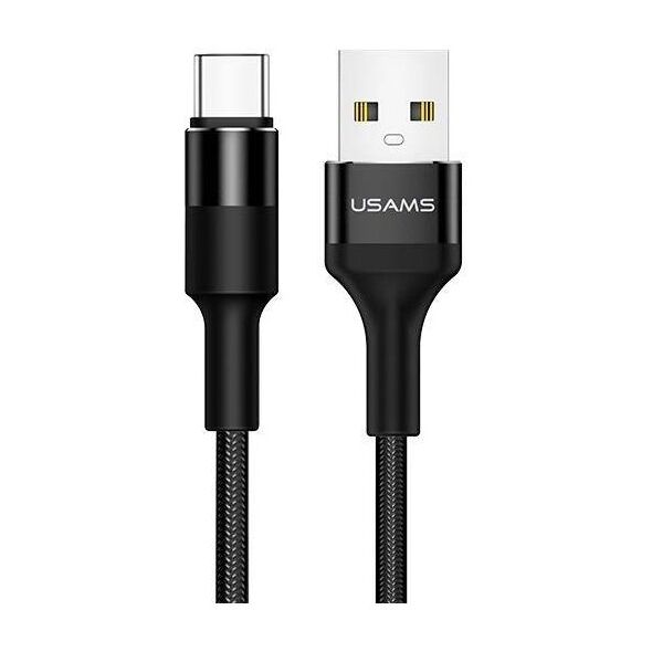 Cable 2A 1.2m USB - USB-C Usams U5 SJ221TC01 (US-SJ221) black 6958444956633