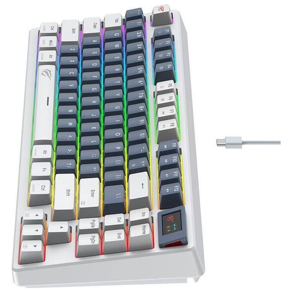 Mechanical Gaming Keyboard Havit KB884L white 6939119075767