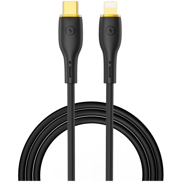 WIWU cable YQ01 USB-C - Lightning 30W 1,2m black 6976195096446