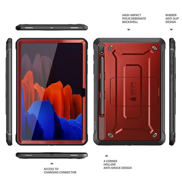 Supcase Husa pentru Samsung Galaxy Tab S8 Ultra - Supcase Unicorn Beetle Pro - Metallic Red 5949419090187 έως 12 άτοκες Δόσεις