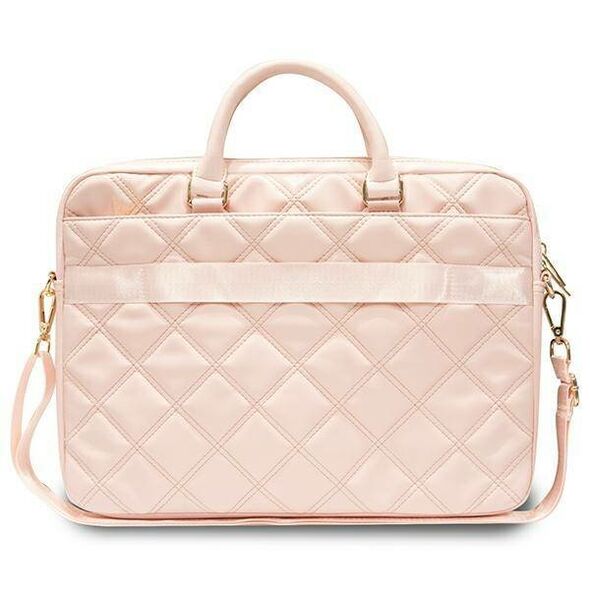 Bag LAPTOP 16" Guess Quilted 4G (GUCB15ZPSQSSGP) pink 3666339210946