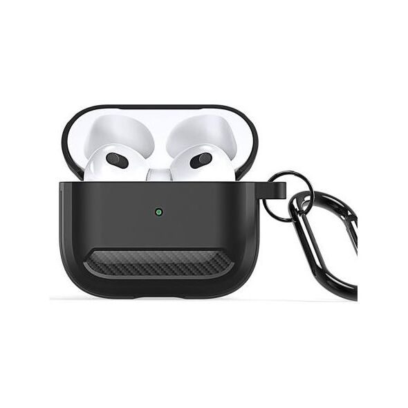Θήκη TPU Dux Ducis PECB Apple AirPods 3 με Γάντζο Μαύρο 6934913019474 6934913019474 έως και 12 άτοκες δόσεις
