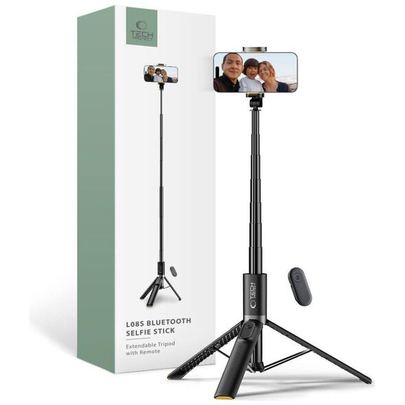 Selfie Stick / Tripod Bluetooth Tech-Protect L08S black 5906302308286