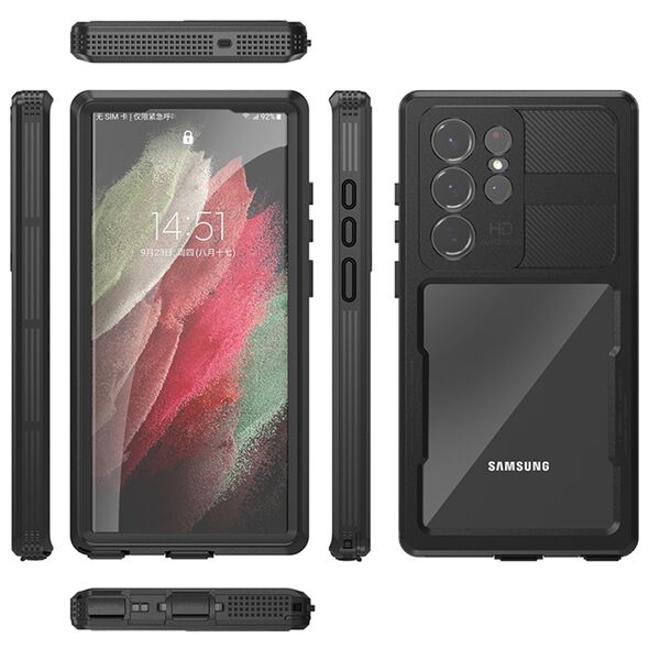 ShellBox Husa pentru Samsung Galaxy S23 Ultra - ShellBox Waterproof IP68 Case - Black 5949419119833 έως 12 άτοκες Δόσεις