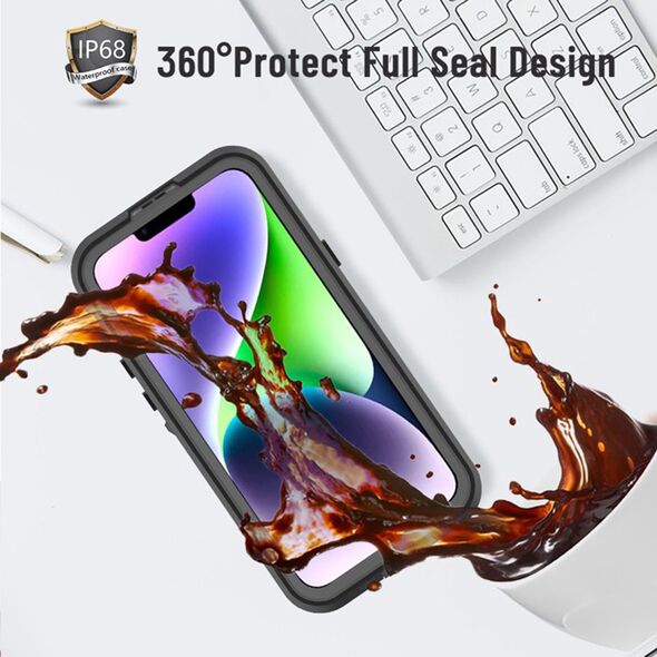 ShellBox Husa pentru iPhone 14 Plus - ShellBox Waterproof IP68 Case - Black 5949419119888 έως 12 άτοκες Δόσεις