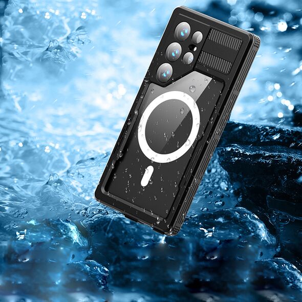 ShellBox Husa pentru Samsung Galaxy S24 Ultra - ShellBox Waterproof IP68 Case - Black 5949419119734 έως 12 άτοκες Δόσεις