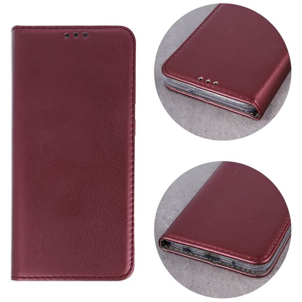 Smart Magnetic case for Samsung Galaxy M15 5G burgundy 5907457769373