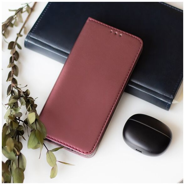 Smart Magnetic case for Samsung Galaxy M15 5G burgundy 5907457769373