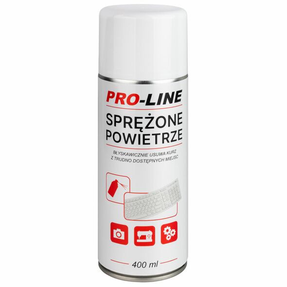 Compressed air for cleaning the electronics of sewing machines PRO-LINE spray 400ml