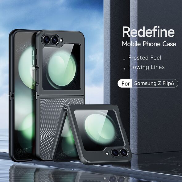 Dux Ducis Husa pentru Samsung Galaxy Z Flip6 - Dux Ducis Aimo Series - Black 6934913007310 έως 12 άτοκες Δόσεις